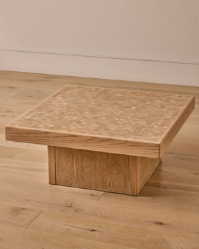 Brutalist Checkered Coffee Table - II