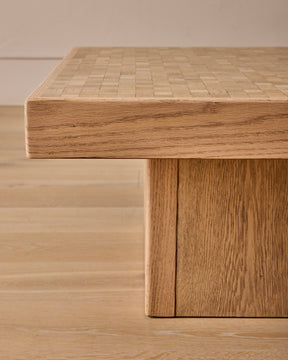 Brutalist Checkered Coffee Table - II