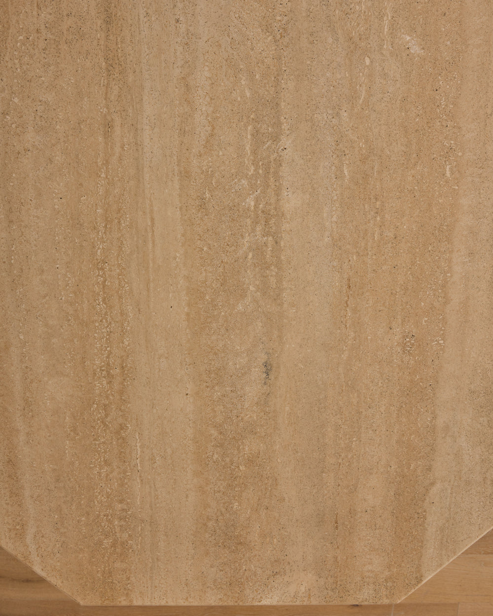 Octagon Travertine Dining Table