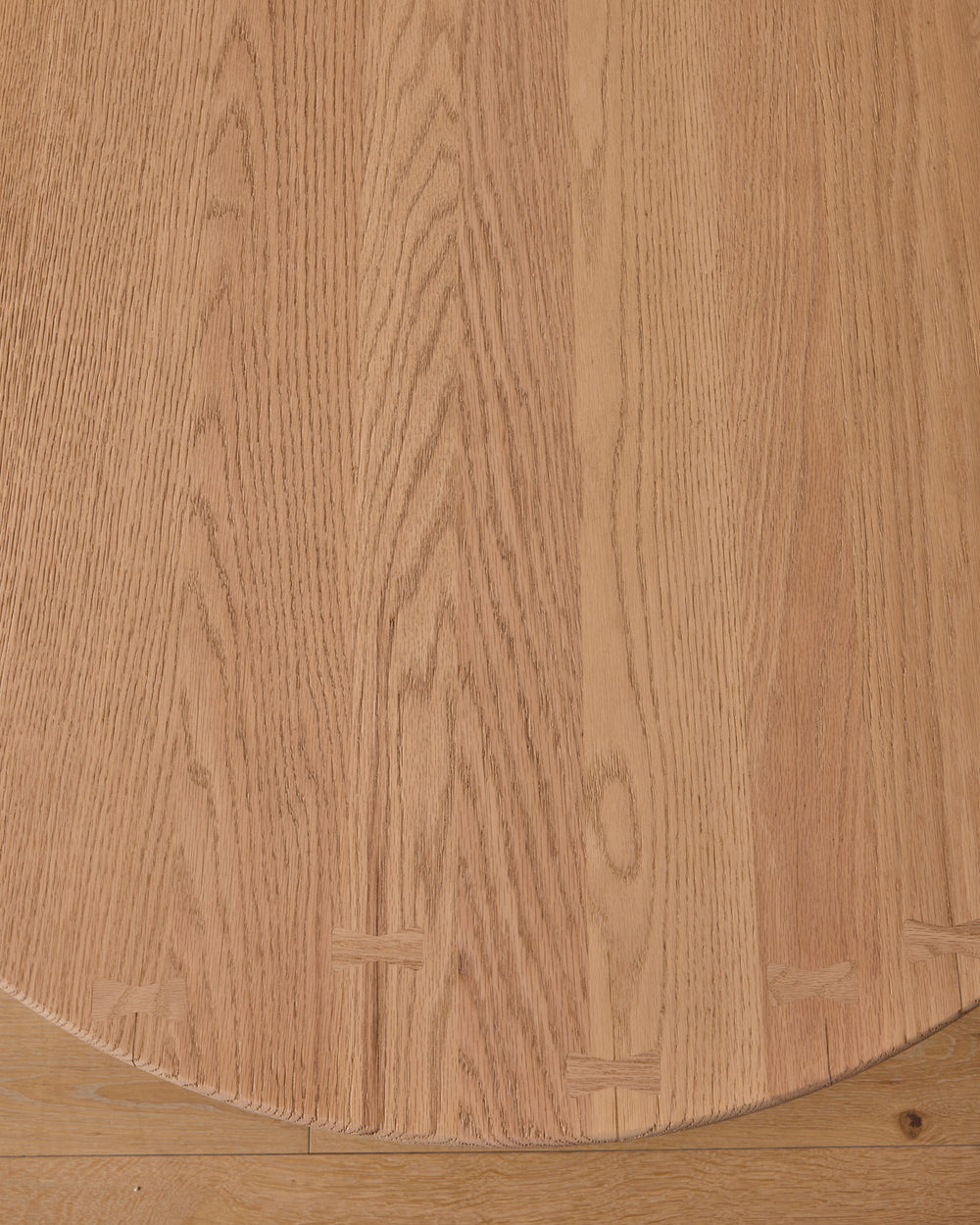 Round Oak Brutalist Coffee Table