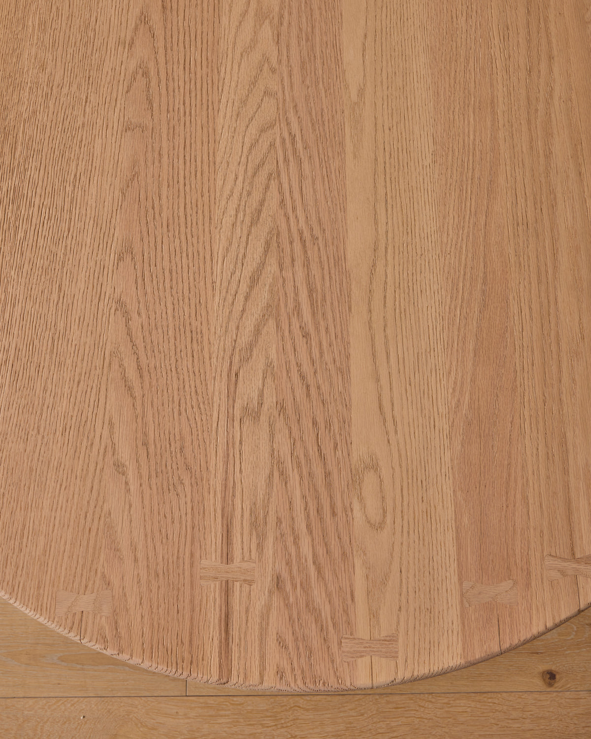 Round Oak Brutalist Coffee Table