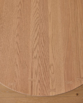 Round Oak Brutalist Coffee Table