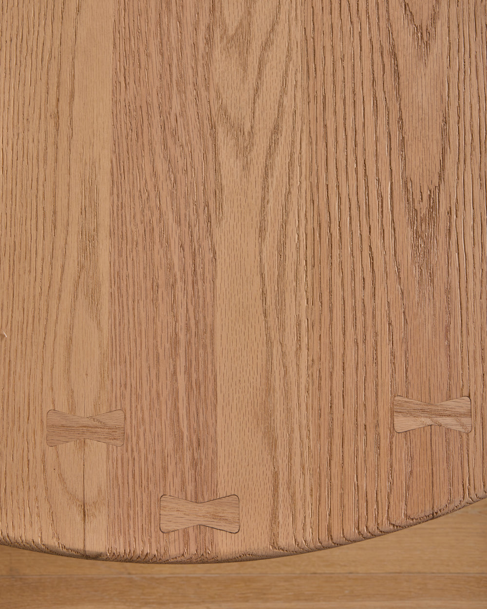 Round Oak Brutalist Coffee Table