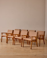 Set of Slat Dining Chairs
