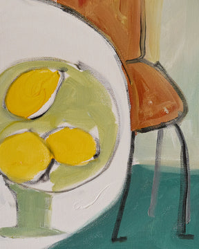 Lemons on Table