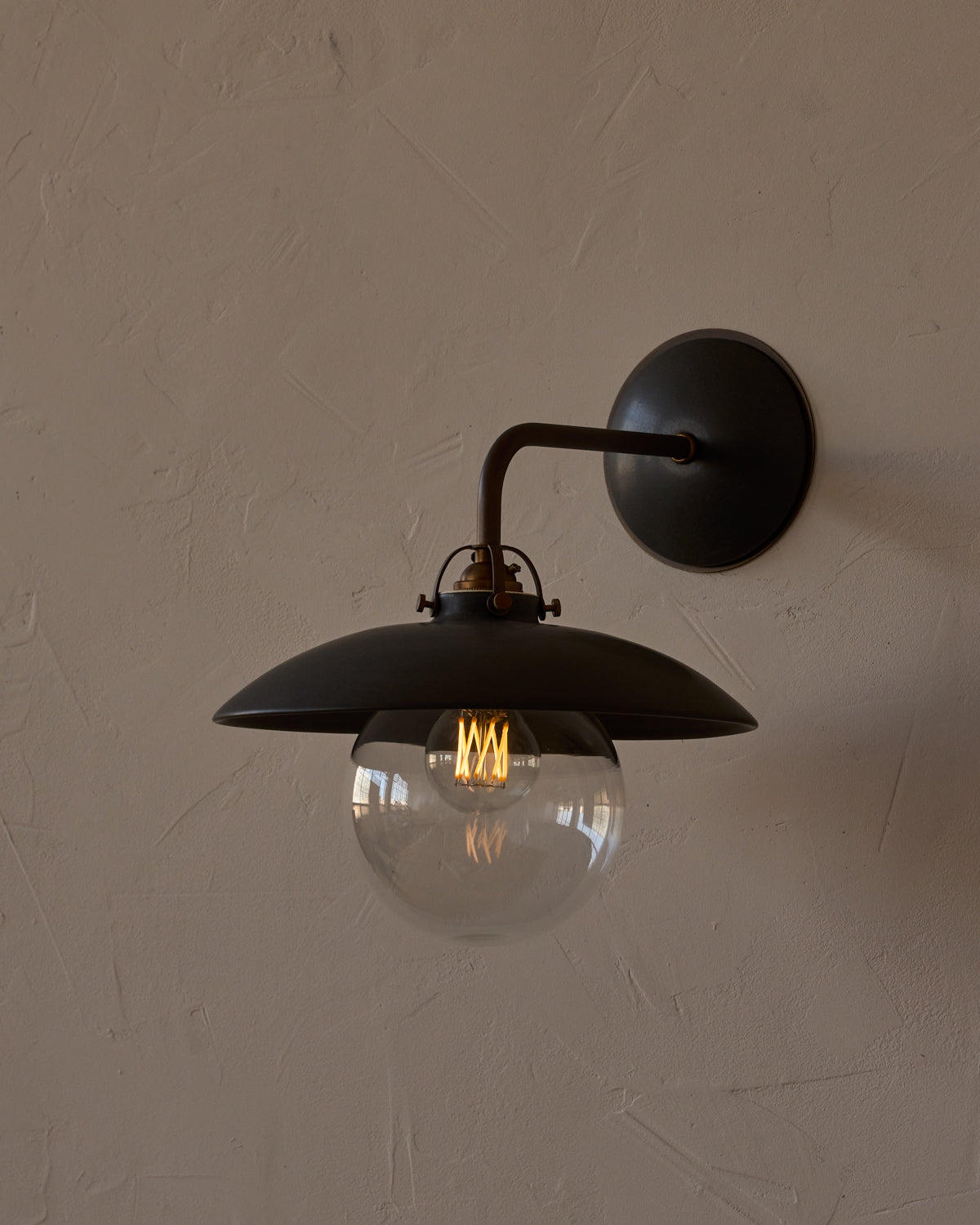 Edmund Wall Sconce - Almost Black Ceramic