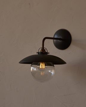 Edmund Wall Sconce - Almost Black Ceramic