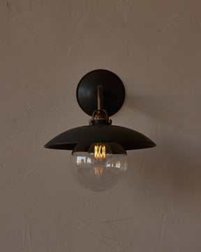 Edmund Wall Sconce - Almost Black Ceramic