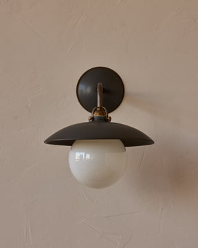 Edmund Wall Sconce - Almost Black Ceramic