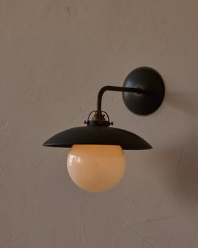 Edmund Wall Sconce - Almost Black Ceramic