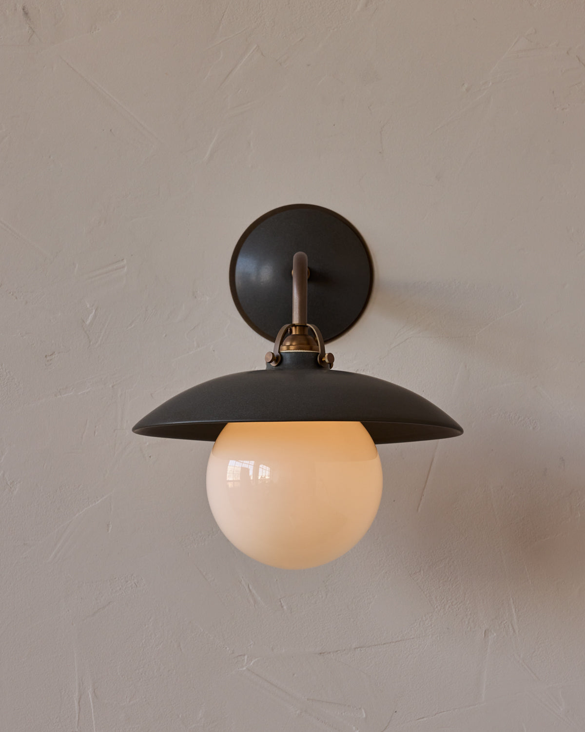Edmund Wall Sconce - Almost Black Ceramic