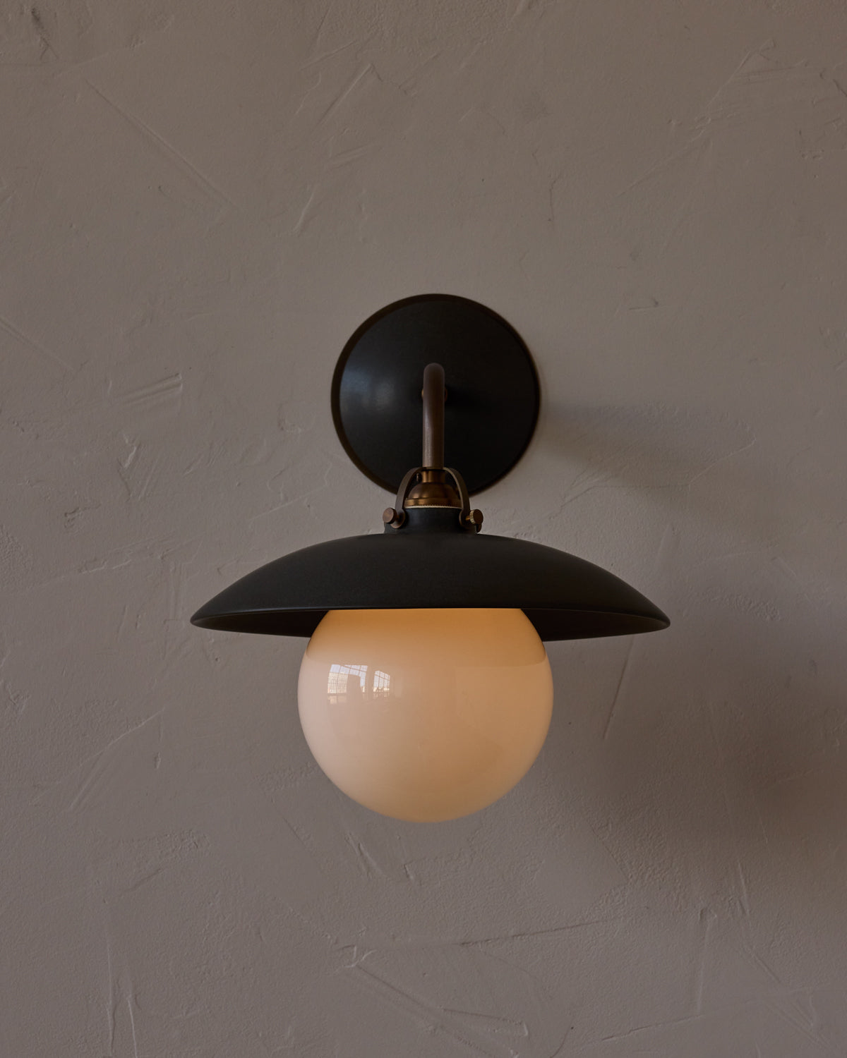Edmund Wall Sconce - Almost Black Ceramic