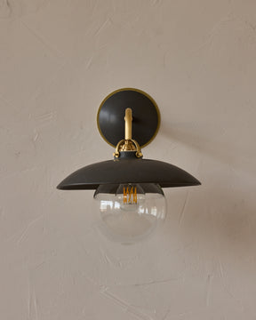 Edmund Wall Sconce - Almost Black Ceramic