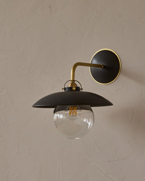 Edmund Wall Sconce - Almost Black Ceramic