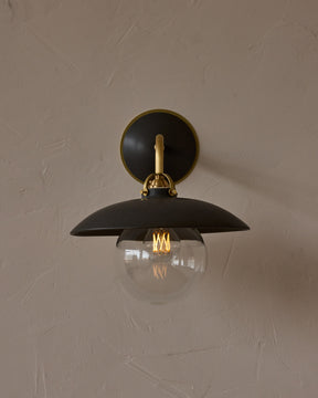 Edmund Wall Sconce - Almost Black Ceramic