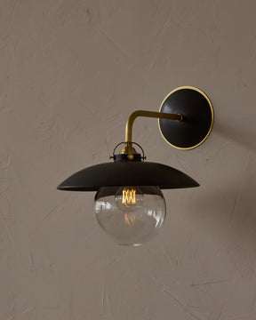 Edmund Wall Sconce - Almost Black Ceramic