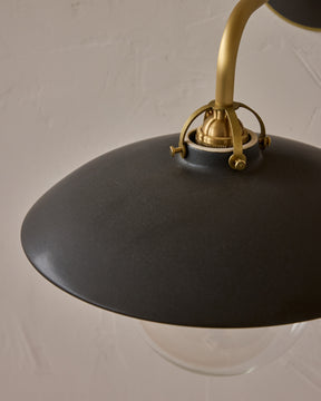 Edmund Wall Sconce - Almost Black Ceramic