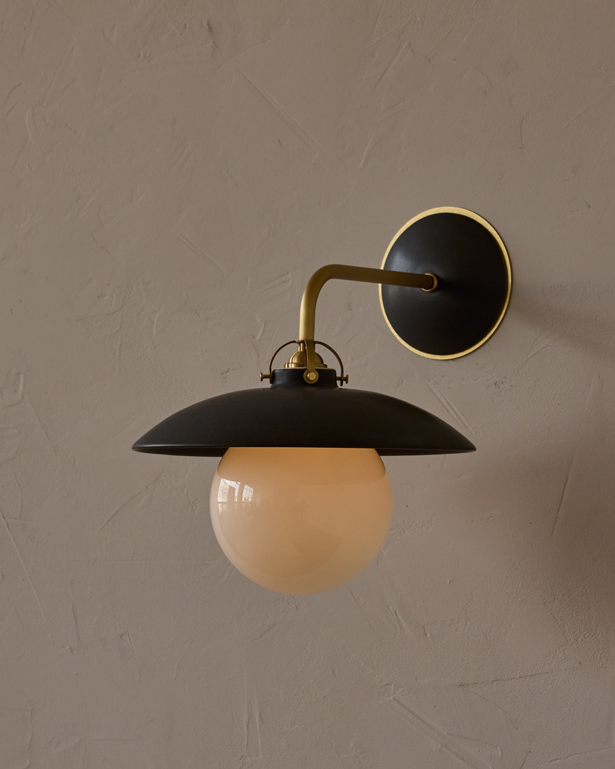 Edmund Wall Sconce - Almost Black Ceramic