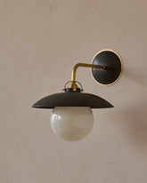 Edmund Wall Sconce - Almost Black Ceramic