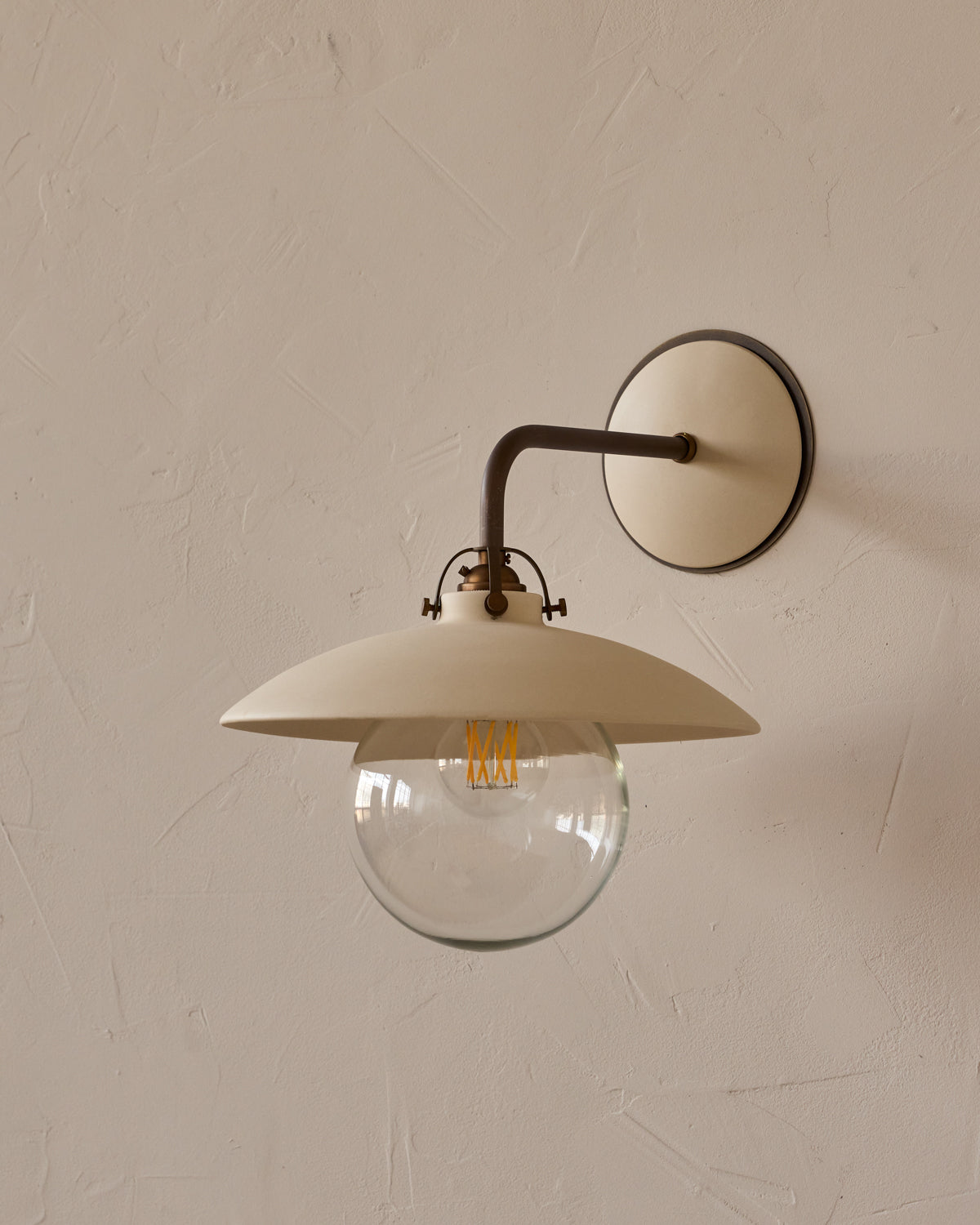 Edmund Wall Sconce - Biscuit Ceramic