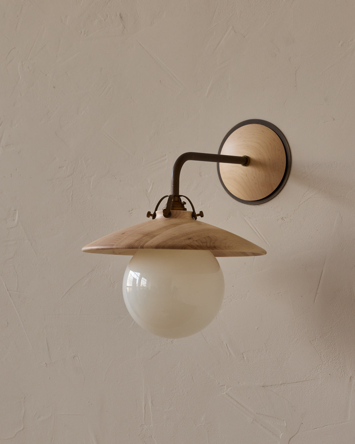 Edmund Wall Sconce - Clear Maple