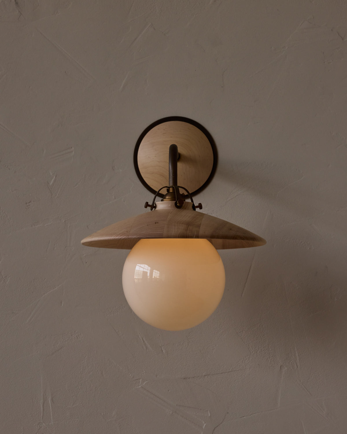 Edmund Wall Sconce - Clear Maple