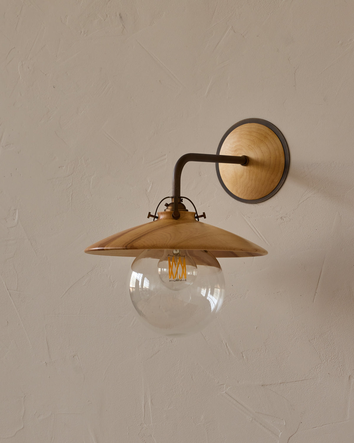 Edmund Wall Sconce - Natural Maple