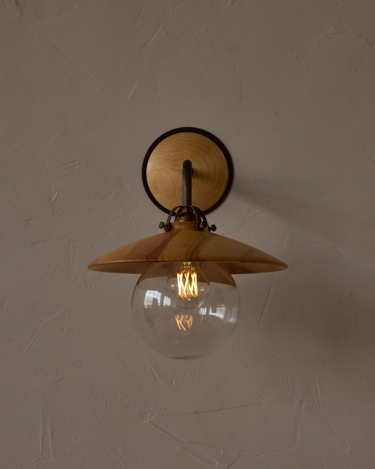 Edmund Wall Sconce - Natural Maple