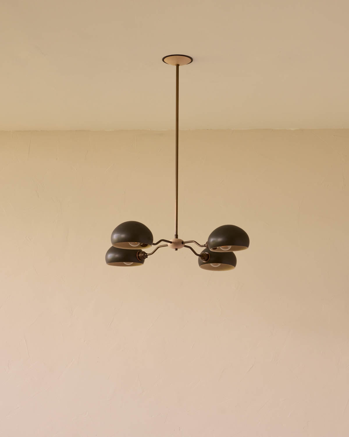 Baker Chandelier - Four Arm - Antique Brass