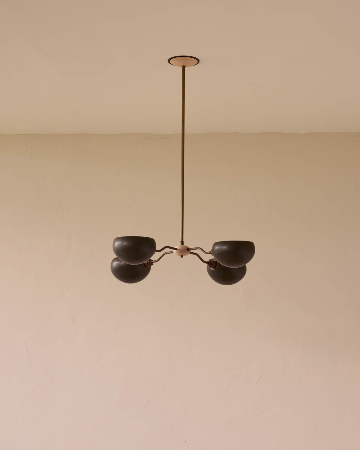 Baker Chandelier - Four Arm - Antique Brass