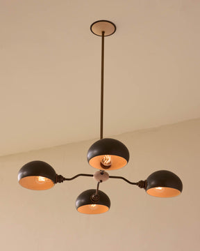 Baker Chandelier - Four Arm - Antique Brass