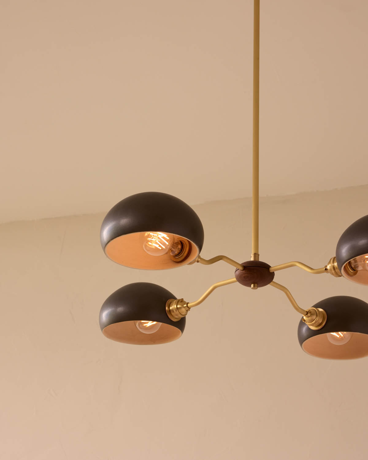 Baker Chandelier - Four Arm - Satin Brass