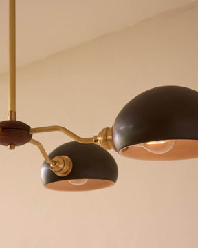 Baker Chandelier - Four Arm - Satin Brass