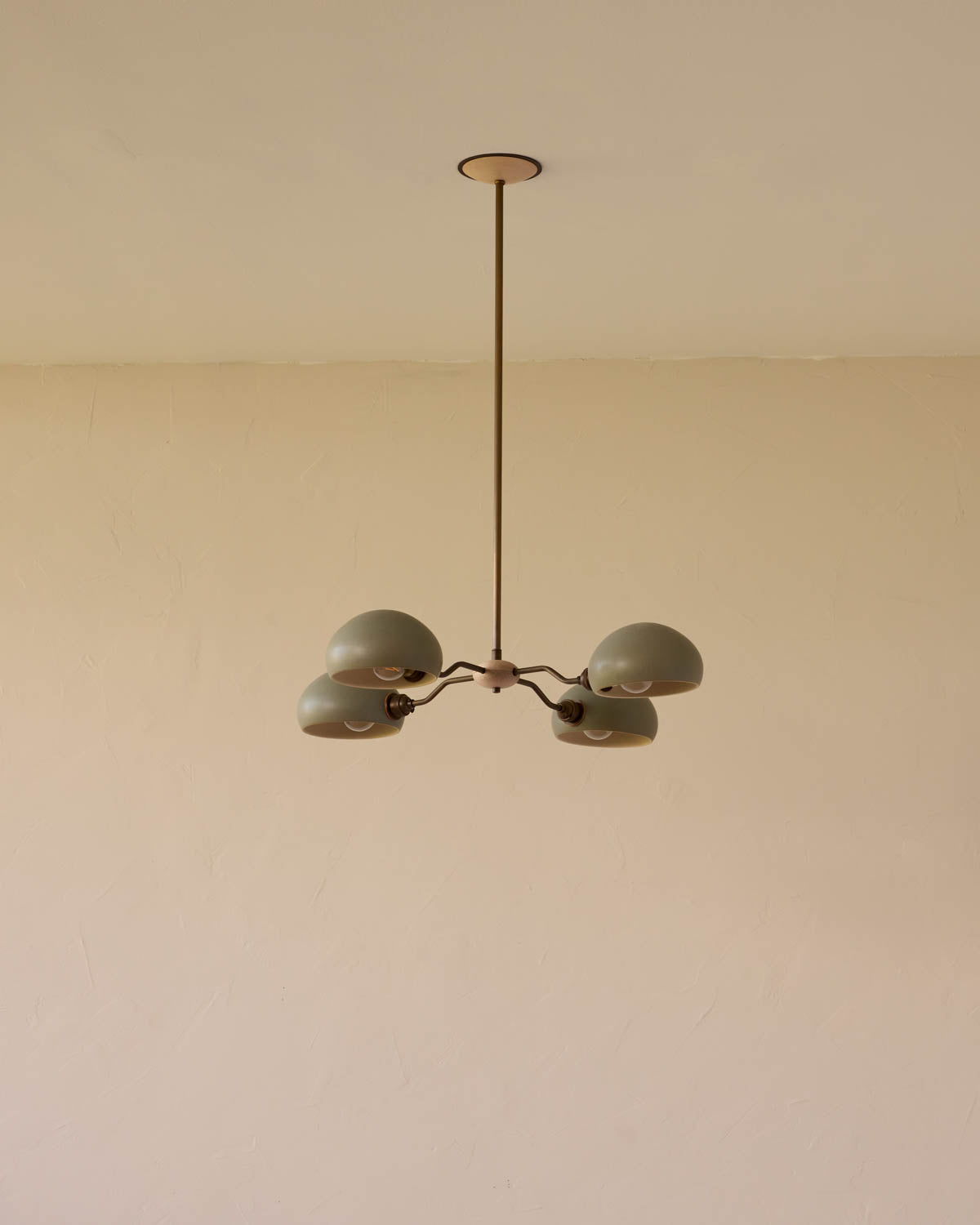 Baker Chandelier - Four Arm - Antique Brass