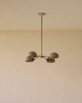 Baker Chandelier - Four Arm - Antique Brass