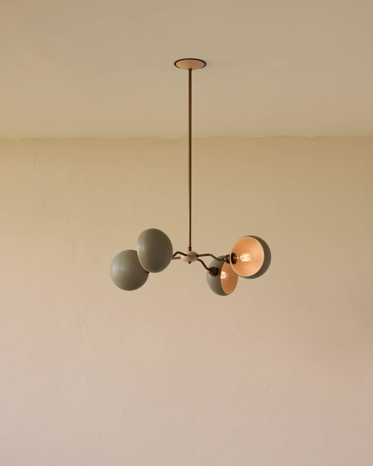 Baker Chandelier - Four Arm - Antique Brass