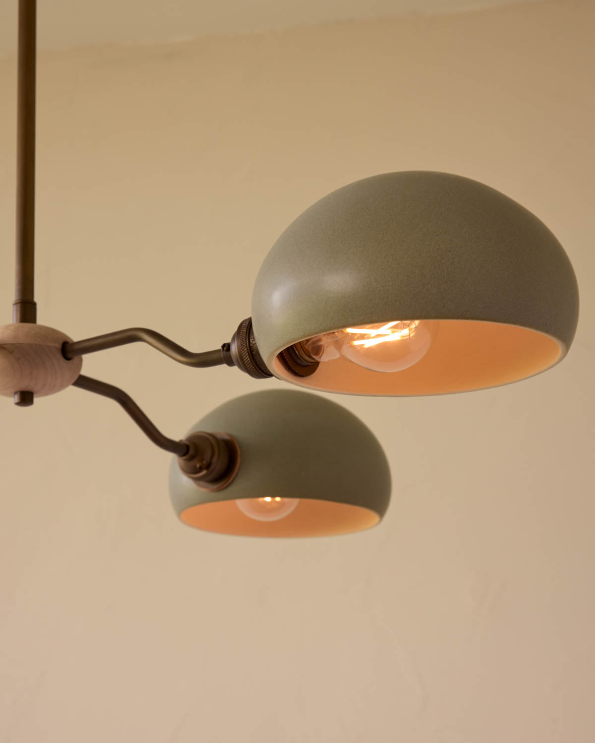 Baker Chandelier - Four Arm - Antique Brass