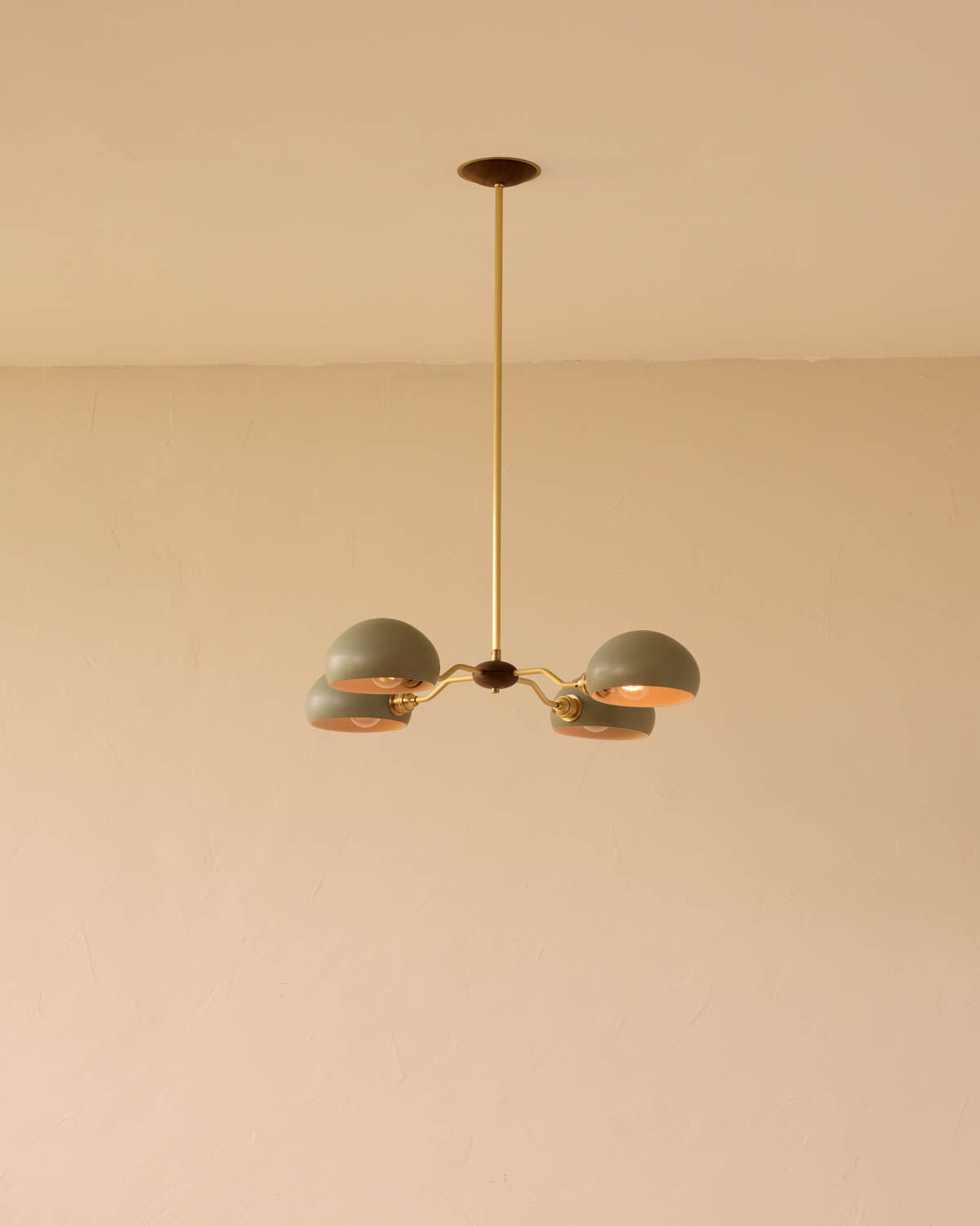 Baker Chandelier - Four Arm - Satin Brass