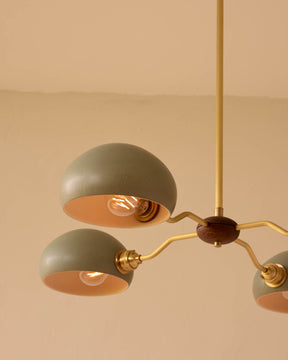 Baker Chandelier - Four Arm - Satin Brass