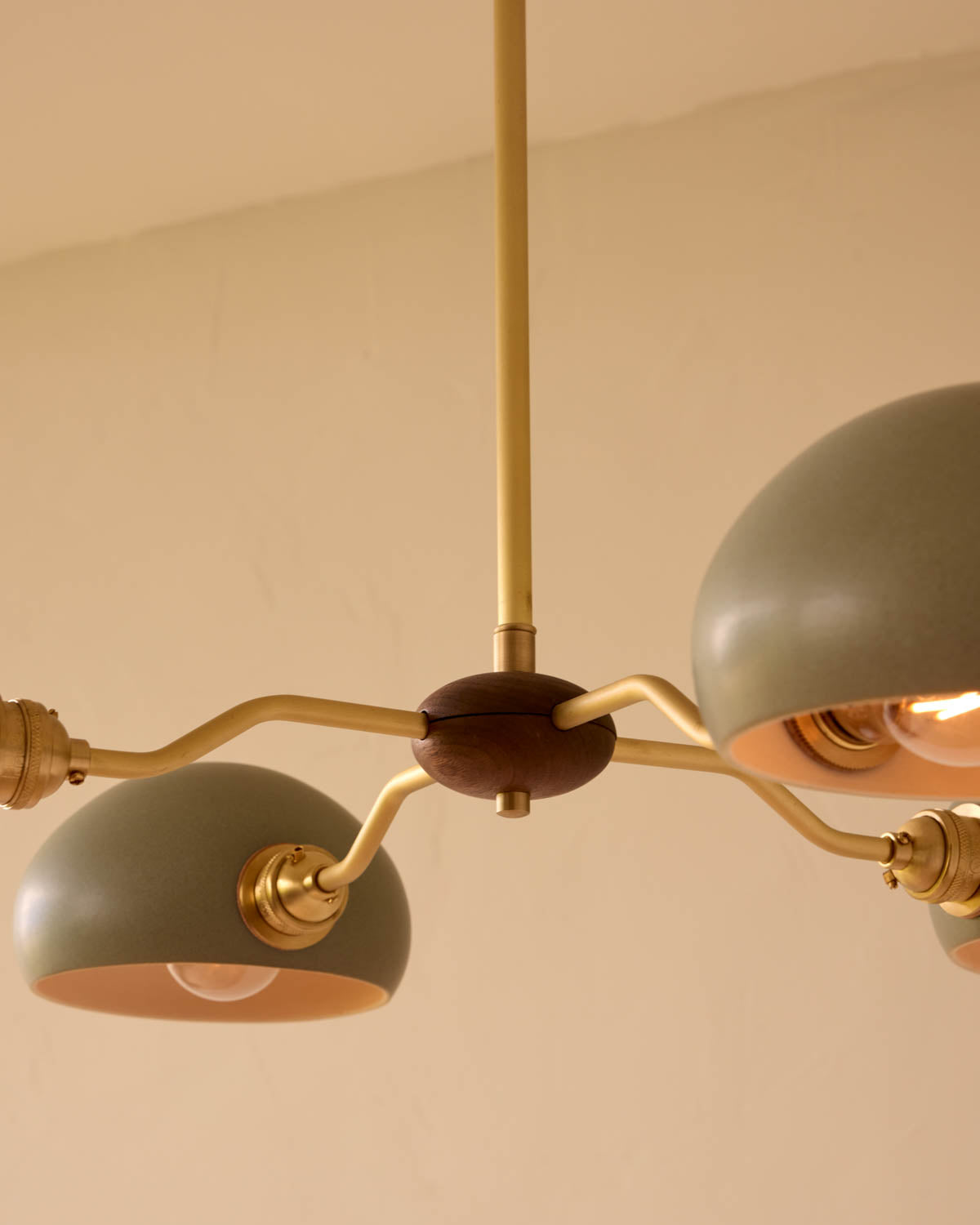 Baker Chandelier - Four Arm - Satin Brass