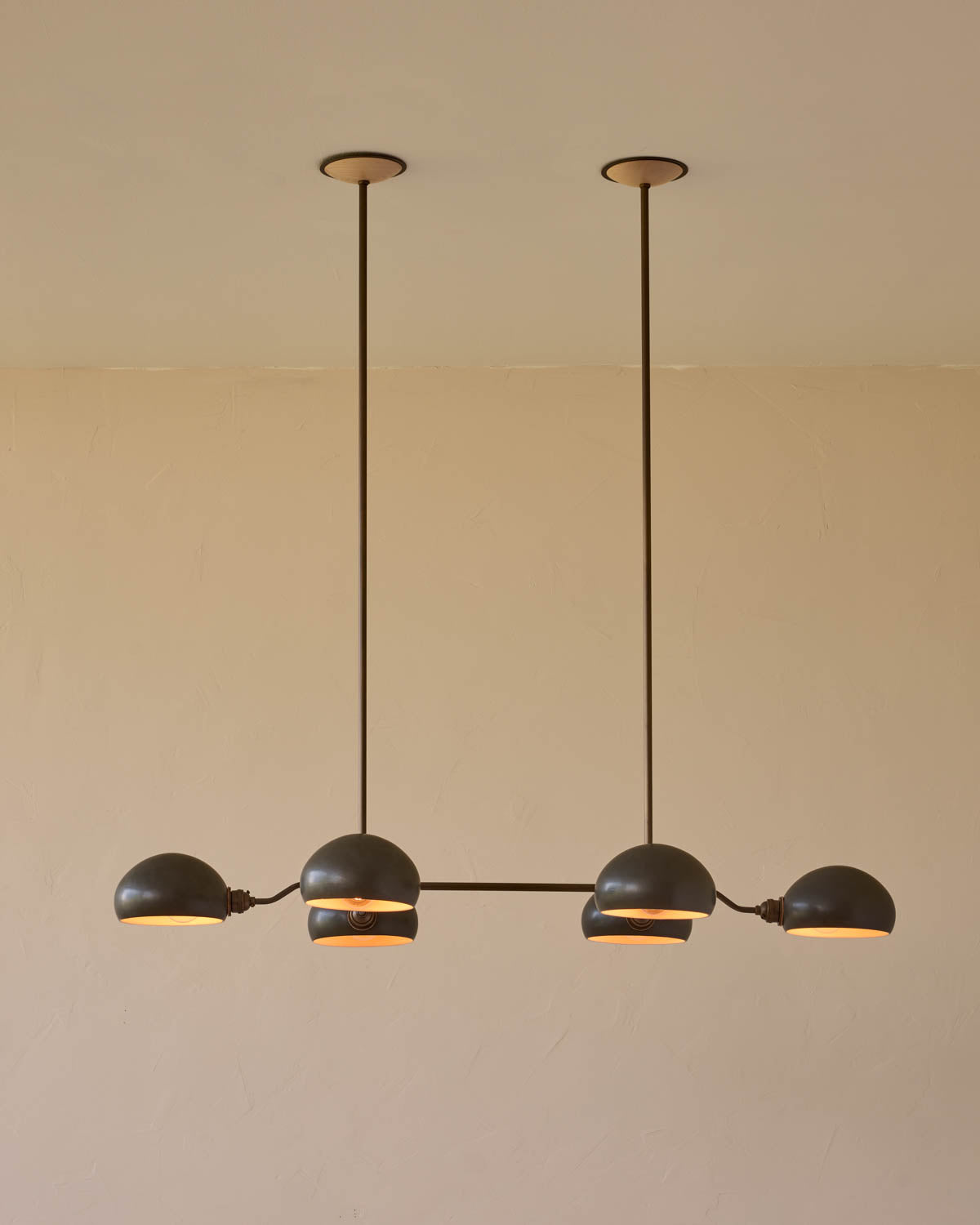 Baker Chandelier - Six Arm - Antique Brass