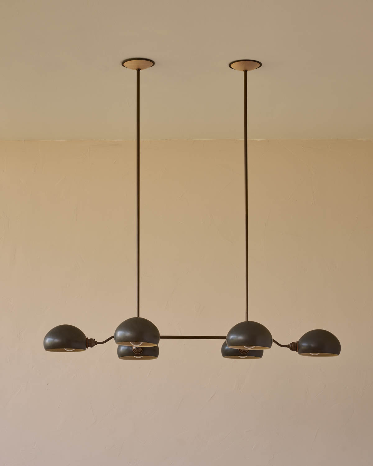 Baker Chandelier - Six Arm - Antique Brass