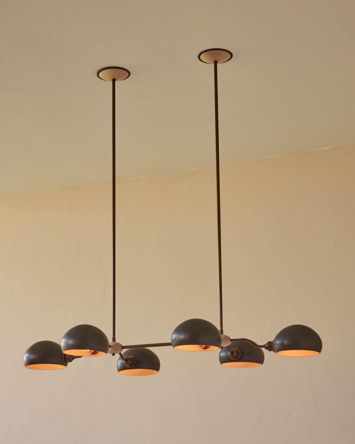 Baker Chandelier - Six Arm - Antique Brass