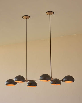 Baker Chandelier - Six Arm - Antique Brass