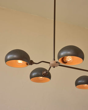 Baker Chandelier - Six Arm - Antique Brass