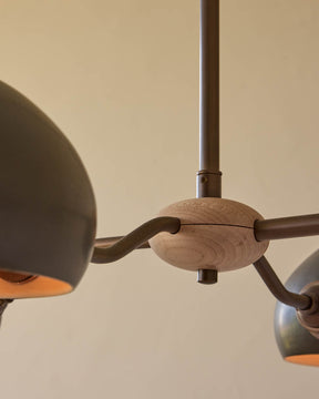 Baker Chandelier - Six Arm - Antique Brass