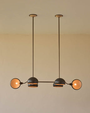 Baker Chandelier - Six Arm - Antique Brass