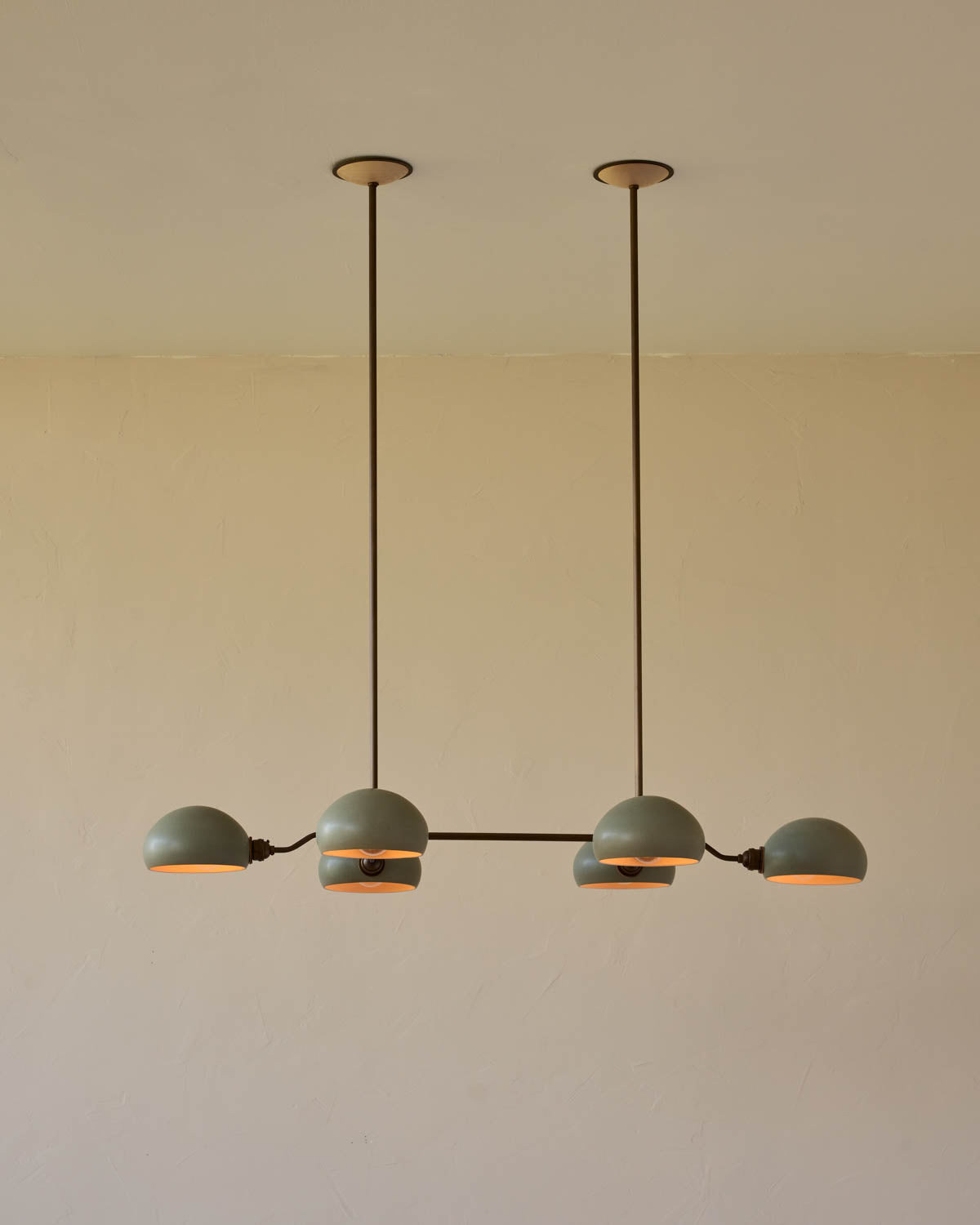 Baker Chandelier - Six Arm - Antique Brass