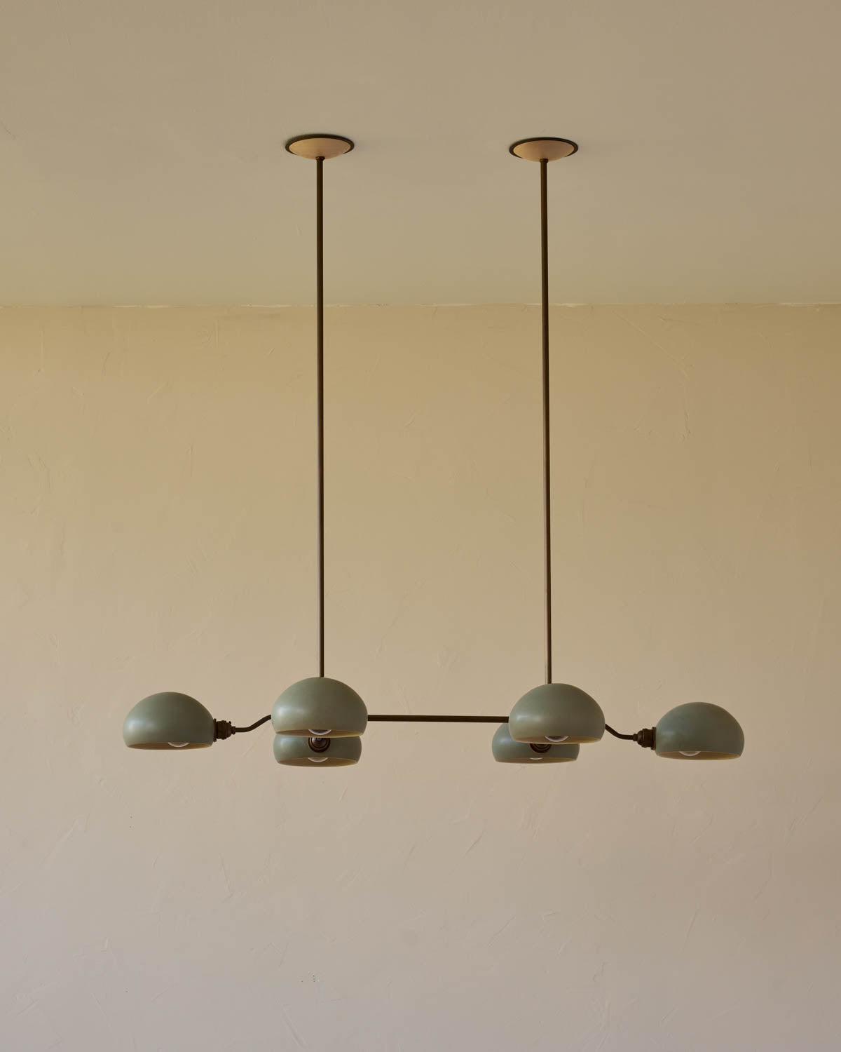 Baker Chandelier - Six Arm - Antique Brass