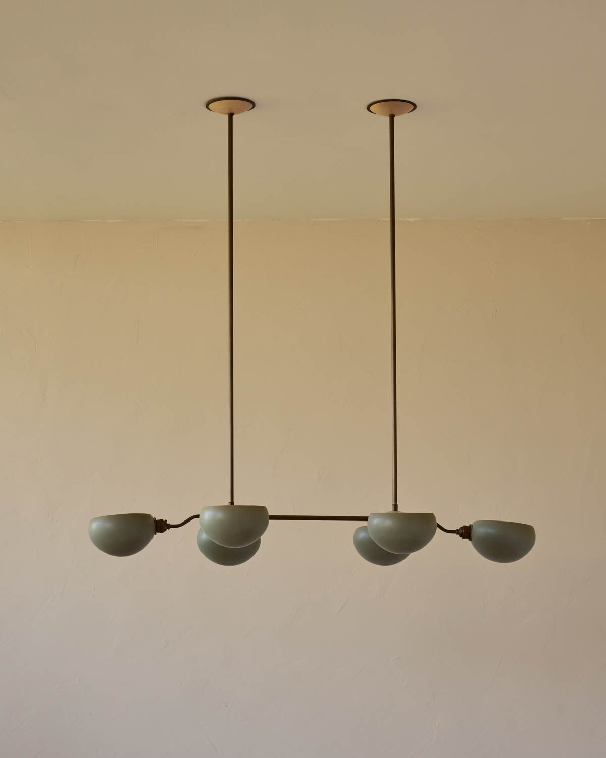 Baker Chandelier - Six Arm - Antique Brass